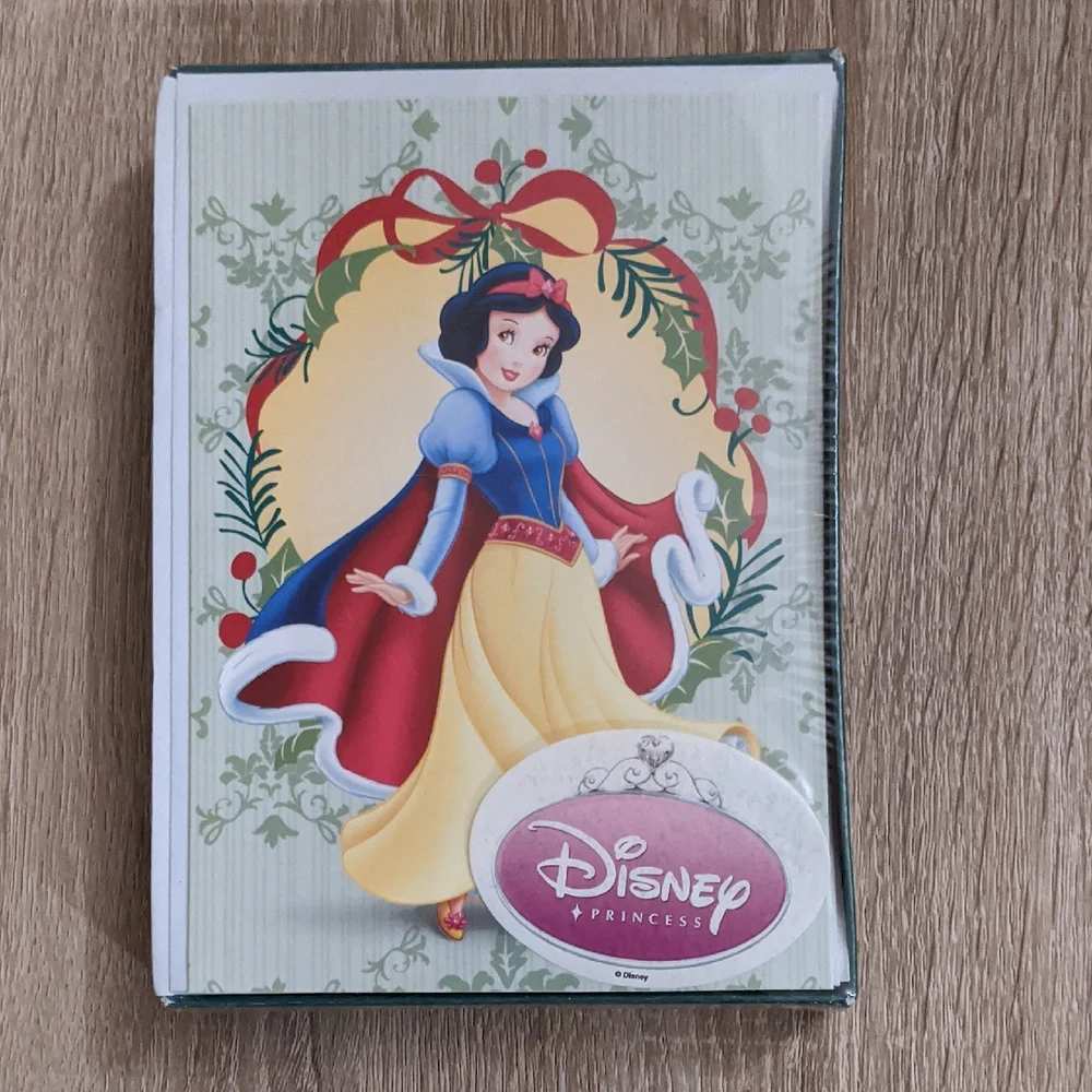 Disney Snow White Princess Christmas Holiday Greeting Cards Disneyland Vtg New